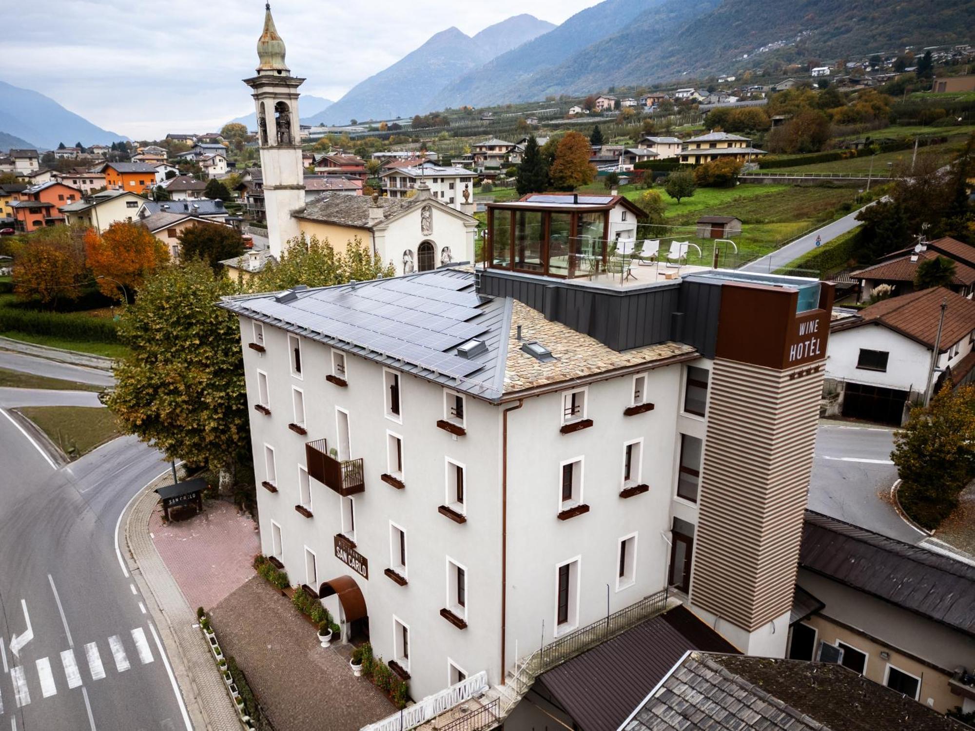 Wine Hotel San Carlo - Relais & Spa - Boutique Hotel Chiuro エクステリア 写真